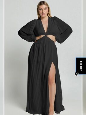 Showpo Paige Maxi dress in black size 16
